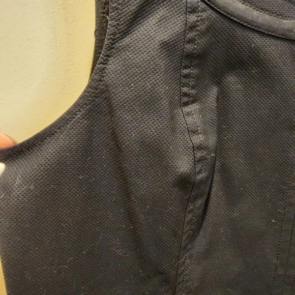 Talbots Women's Black Cotton Plus Size Midi Dress Fitted Size 12w - Picture 7 of 12